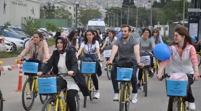 Egeli gençler “Otizme Pedal Çevir”diler