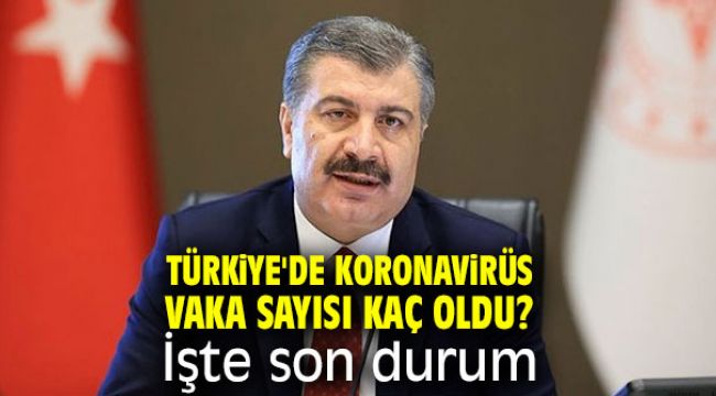 Türkiye'de koronavirüs vaka sayısı kaç oldu? İşte son durum