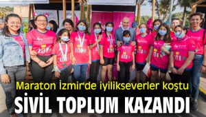 Maraton İzmir'de iyilikseverler koştu sivil toplum kazandı