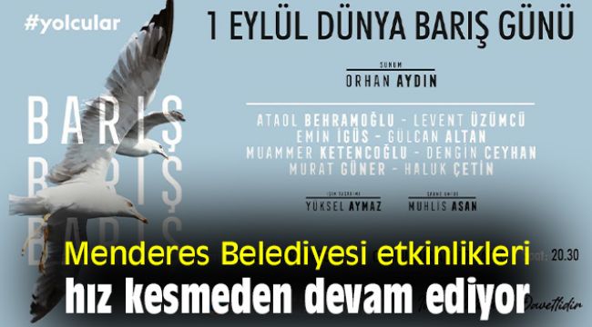Menderes Belediyesi etkinlikleri hız kesmeden devam ediyor