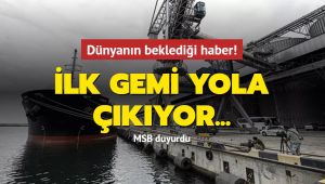 Tahıl sevkiyatında ilk gemi yola çıktı! Bakan Akar duyurdu: Yarın 15'te İstanbul'da olacak