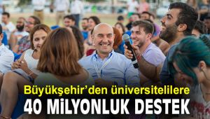 Büyükşehir'den üniversitelilere 40 milyonluk destek