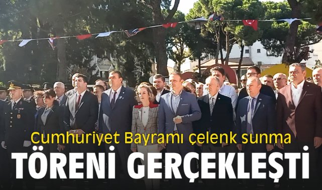 29 Ekim Cumhuriyet Bayramı çelenk sunma töreni gerçekleşti