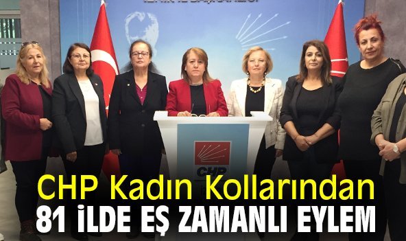 CHP Kadın Kollarından 81 ilde eş zamanlı eylem