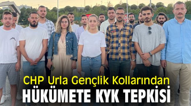CHP Urla Gençlik Kollarından hükümete KYK tepkisi