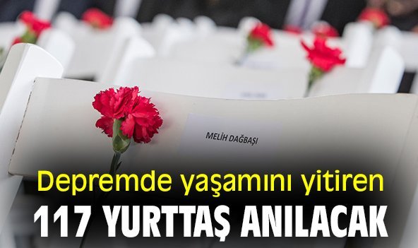 Depremde yaşamını yitiren 117 yurttaş anılacak