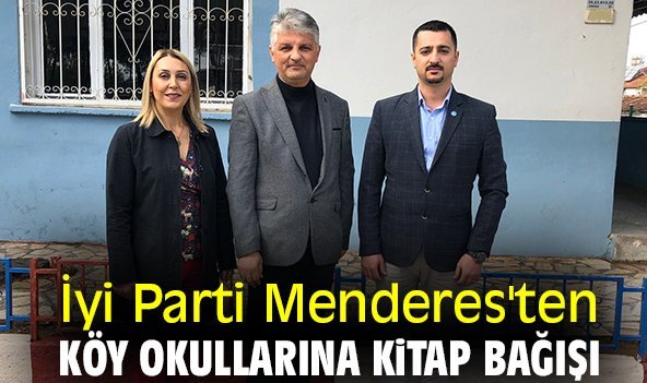 İyi Parti Menderes'ten köy okullarına kitap bağışı
