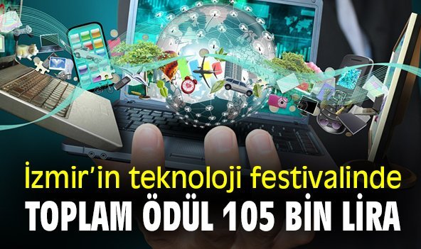 İzmir'in teknoloji festivalinde toplam ödül 105 bin lira