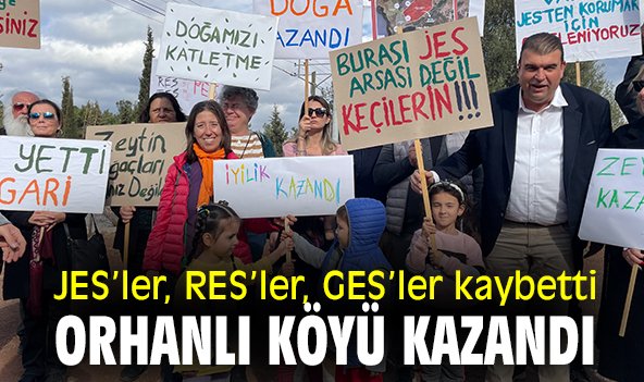 JES ruhsatı iptal edildi; Orhanlılılar zeybekle kutladı