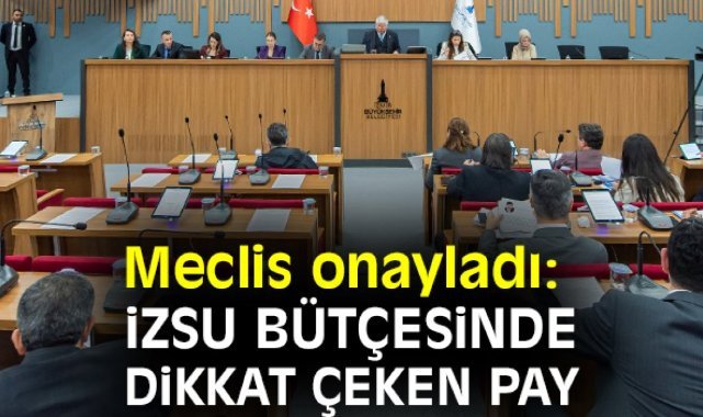 Meclis onayladı: İZSU bütçesinde dikkat çeken pay