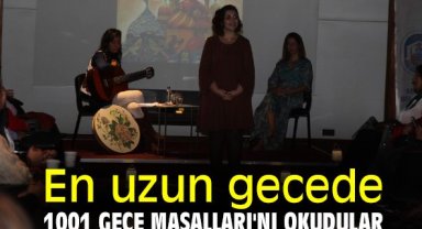 En uzun gecede 1001 Gece Masalları'nı okudular