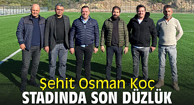 Şehit Osman Koç Stadında son düzlük