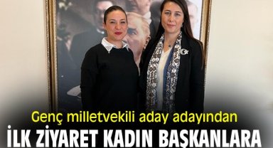  11 Ocak 2023 Genç milletvekili aday adayından ilk ziyaret, kadın başkanlara!