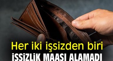 Her iki işsizden biri işsizlik maaşı alamadı