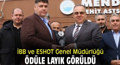 İBB ve ESHOT Genel Müdürlüğü ödüle layık görüldü