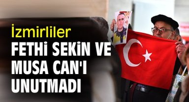 İzmirliler Fethi Sekin ve Musa Can'ı unutmadı