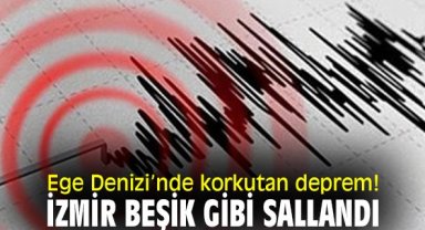 Gaziemir merkezli korkutan deprem! İzmir beşik gibi sallandı