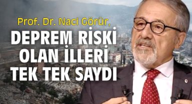 Prof. Dr. Naci Görür, deprem riski olan illeri tek tek saydı