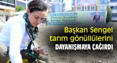 Başkan Sengel tarım gönüllülerini dayanışmaya çağırdı