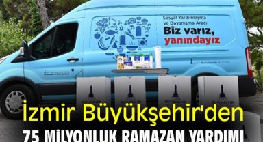İzmir Büyükşehir'den 75 Milyonluk Ramazan Yardımı