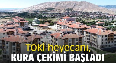 TOKİ heyecanı, kura çekimi başladı