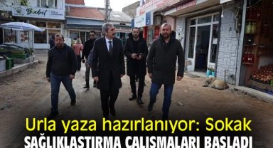 Urla yaza hazırlanıyor: Sokak sağlıklaştırma çalışmaları başladı
