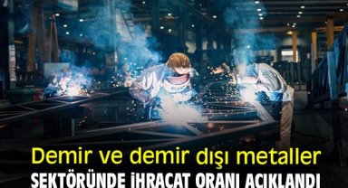 Demir ve demir dışı metaller sektöründe ihracat oranı açıklandı