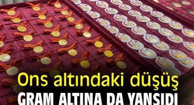 Ons altındaki düşüş gram altına da yansıdı