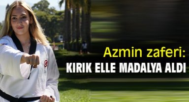 Azmin zaferi: Kırık elle madalya aldı