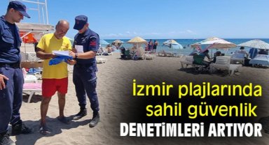 İzmir plajlarında sahil güvenlik denetimleri artıyor