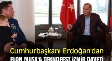 Cumhurbaşkanı Erdoğan'dan Elon Musk'a TEKNOFEST İzmir daveti