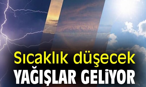 Sıcaklık düşecek yağışlar geliyor