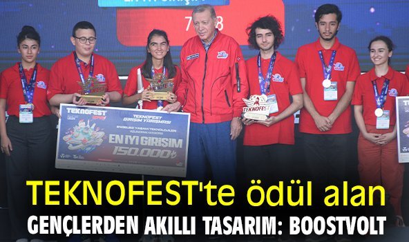 TEKNOFEST'te ödül alan gençlerden akıllı tasarım: Boostvolt