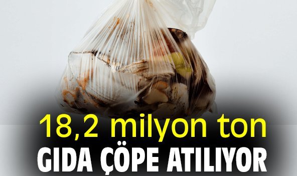 18,2 milyon ton gıda çöpe atılıyor