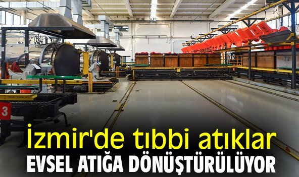 İzmir'de tıbbi atıklar evsel atığa dönüştürülüyor
