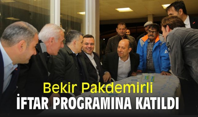 Bekir Pakdemirli Seferihisar'da iftar programına katıldı