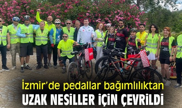 İzmir’de pedallar bağımlılıktan uzak nesiller için çevrildi