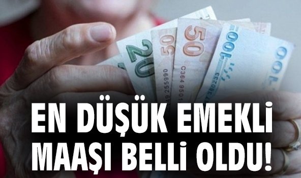 En düşük emekli maaşı belli oldu!