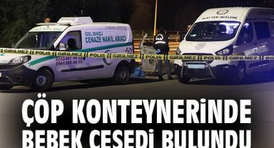 Çöp konteynerinde bebek cesedi bulundu