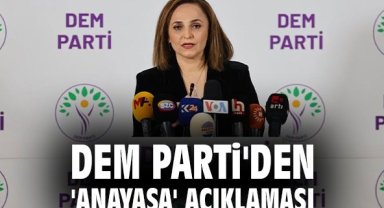 DEM Parti'den 'Anayasa' açıklaması