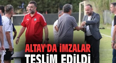Altay'da imzalar teslim edildi