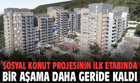 Sosyal konut projesinin ilk etabında bir aşama daha geride kaldı