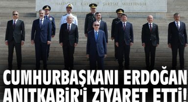 Cumhurbaşkanı Erdoğan Anıtkabir'i ziyaret etti!