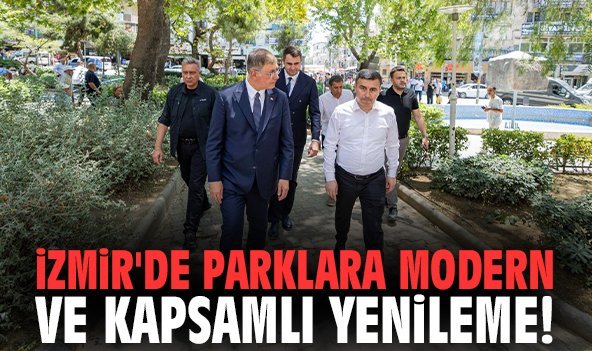 İzmir Büyükşehir'den parklara modern ve kapsamlı yenileme