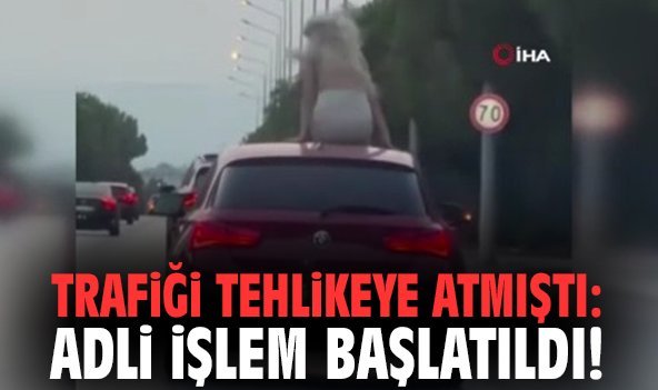 Trafiği tehlikeye atmıştı: Adli işlem başlatıldı!