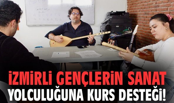 İzmirli gençlerin sanat yolculuğuna kurs desteği