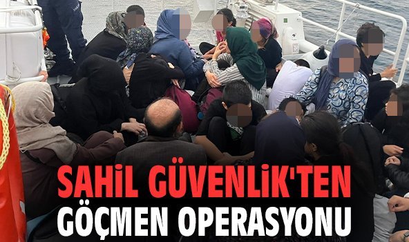 Sahil Güvenlik'ten göçmen operasyonu