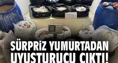 Sürpriz yumurtadan uyuşturucu çıktı!