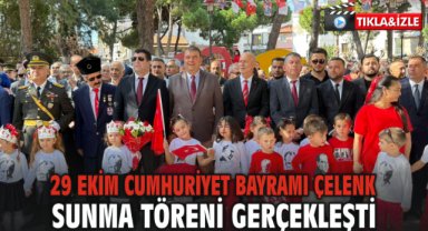 29 Ekim Cumhuriyet Bayramı çelenk sunma töreni gerçekleşti