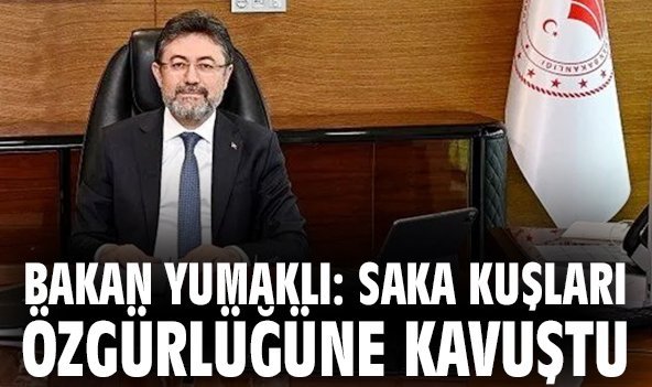Bakan Yumaklı: Saka kuşları özgürlüğüne kavuştu